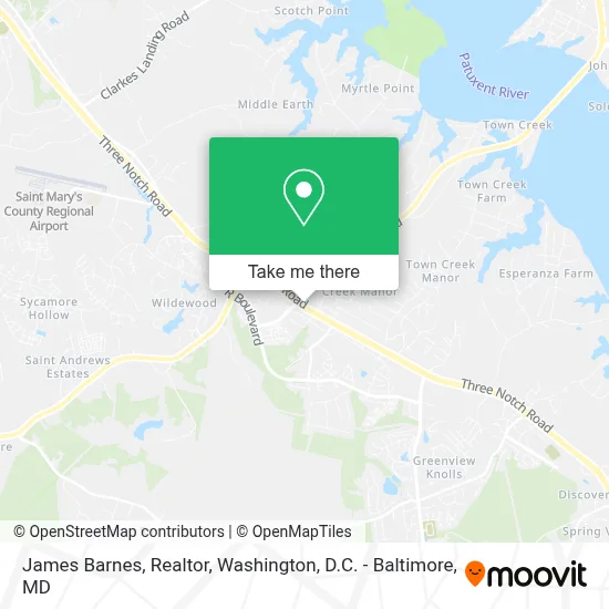 James Barnes, Realtor map