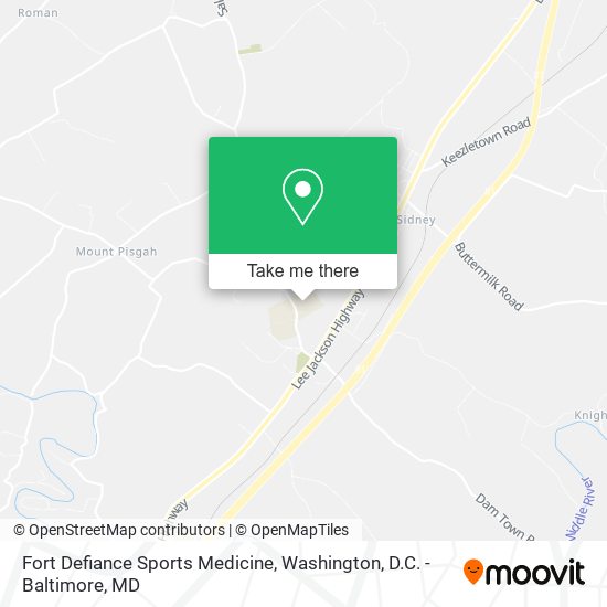 Fort Defiance Sports Medicine map
