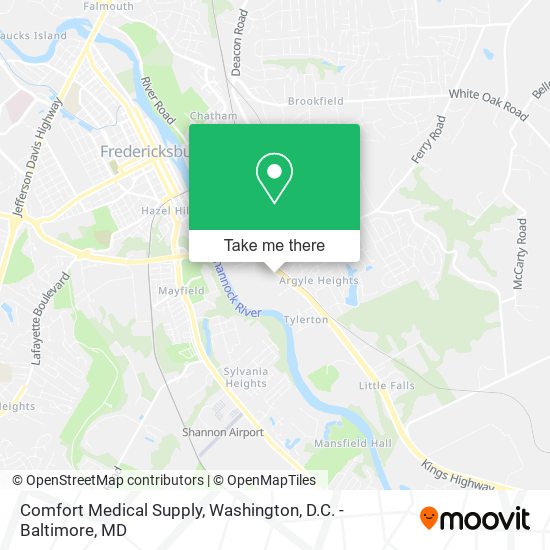 Comfort Medical Supply map
