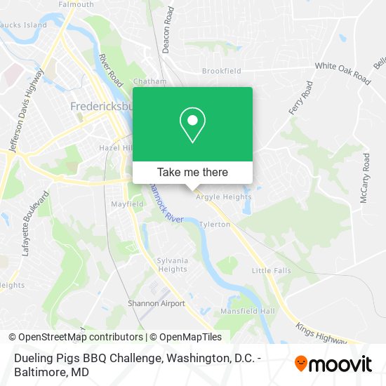 Mapa de Dueling Pigs BBQ Challenge