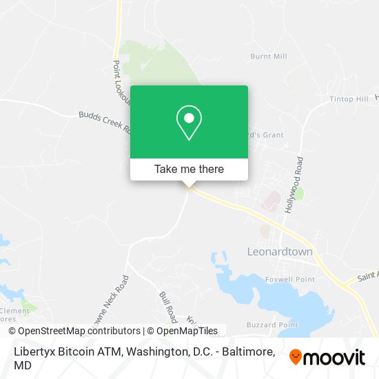 Mapa de Libertyx Bitcoin ATM