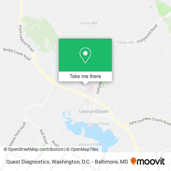 Quest Diagnostics map