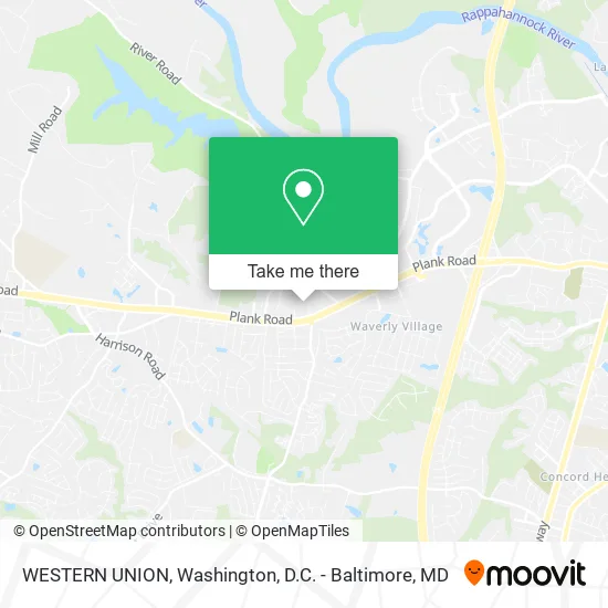 WESTERN UNION map