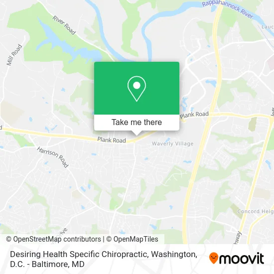 Desiring Health Specific Chiropractic map