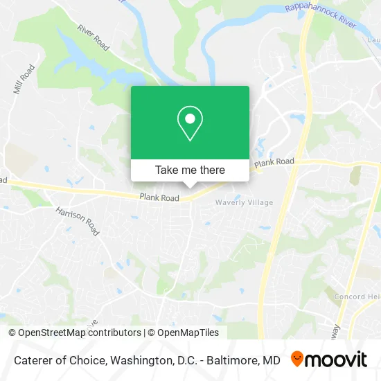 Caterer of Choice map