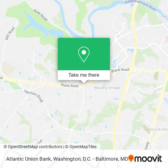 Atlantic Union Bank map