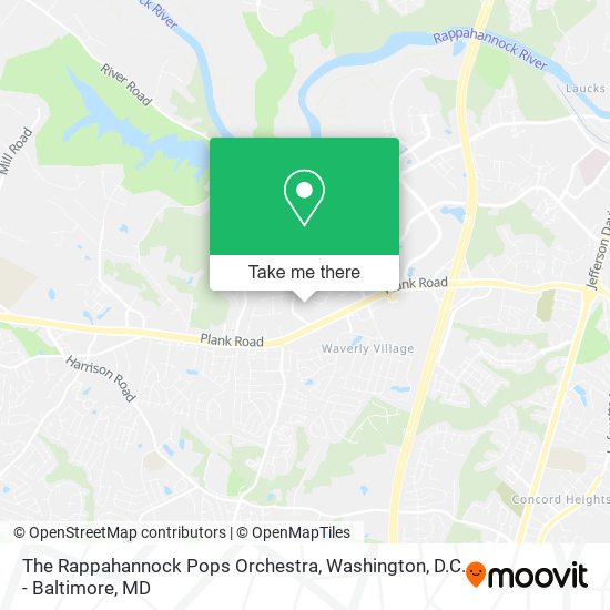 Mapa de The Rappahannock Pops Orchestra