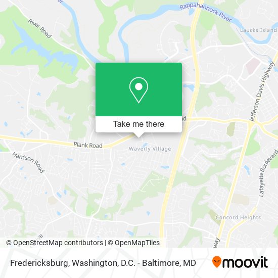 Fredericksburg map