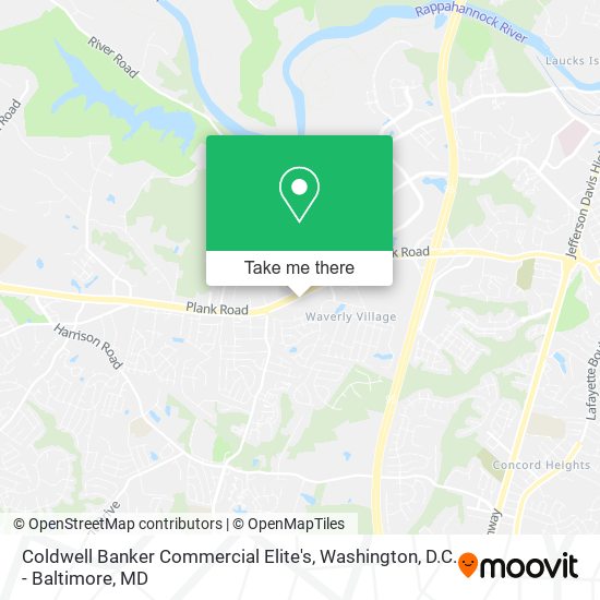 Coldwell Banker Commercial Elite's map