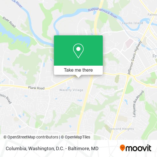 Columbia map