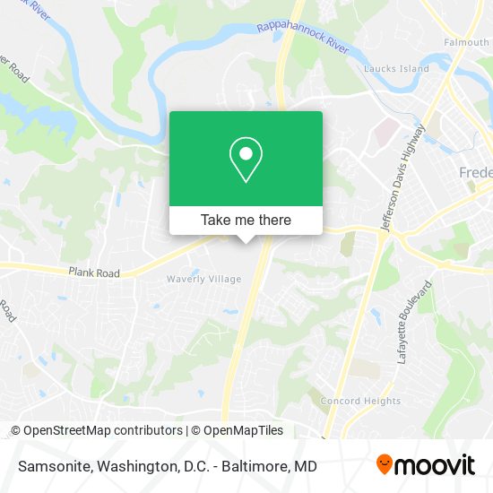 Mapa de Samsonite