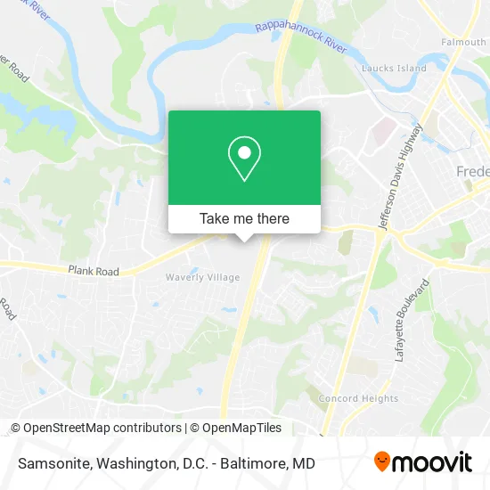 Samsonite map