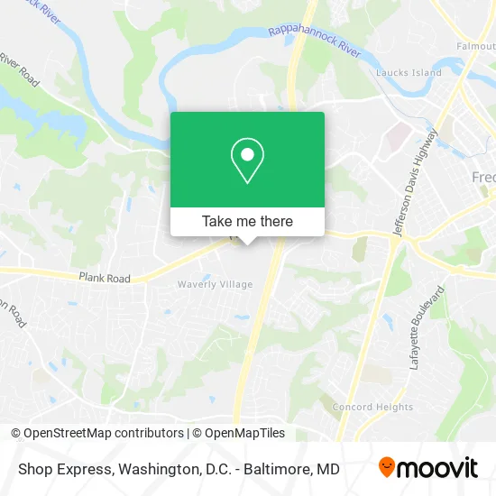 Shop Express map