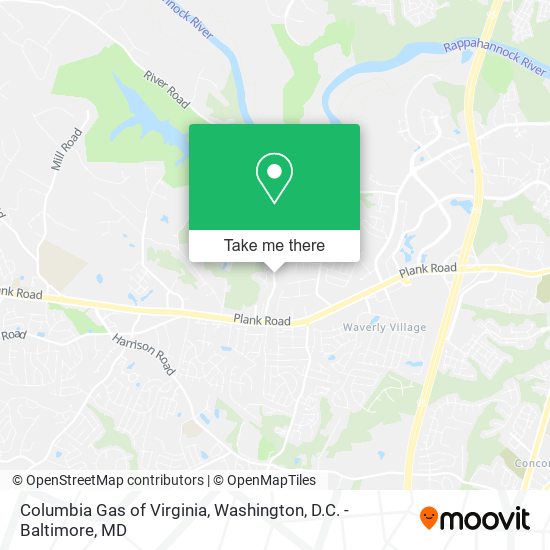 Columbia Gas of Virginia map
