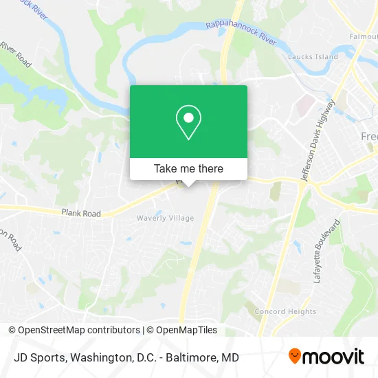 JD Sports map