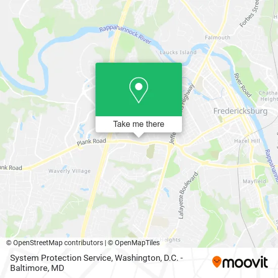 System Protection Service map