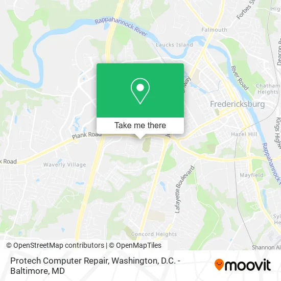 Protech Computer Repair map