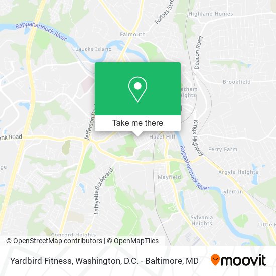 Yardbird Fitness map