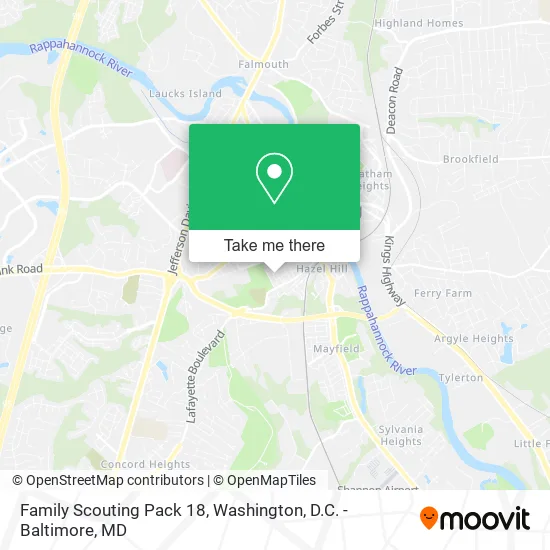 Family Scouting Pack 18 map