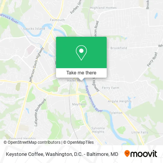 Keystone Coffee map