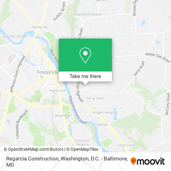 Regarcia Construction map