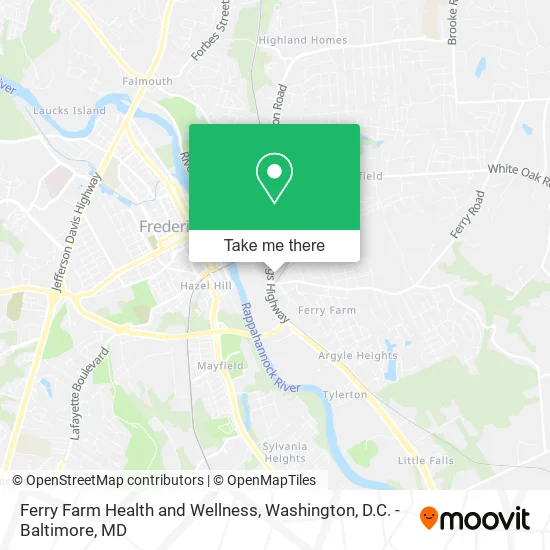 Mapa de Ferry Farm Health and Wellness