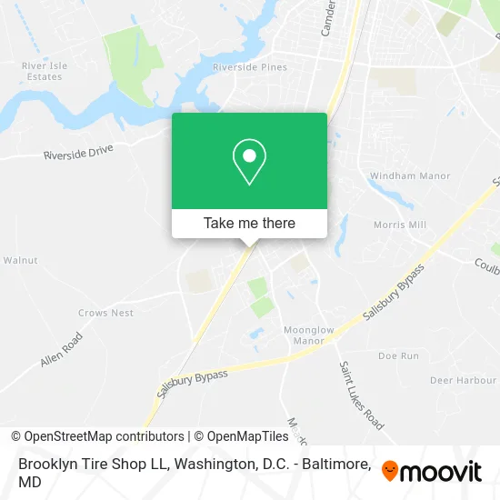 Brooklyn Tire Shop LL map