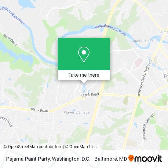 Pajama Paint Party map