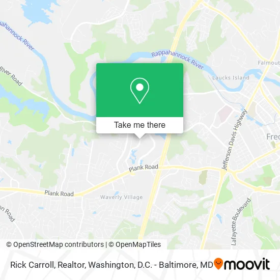 Rick Carroll, Realtor map