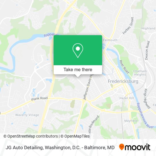 JG Auto Detailing map