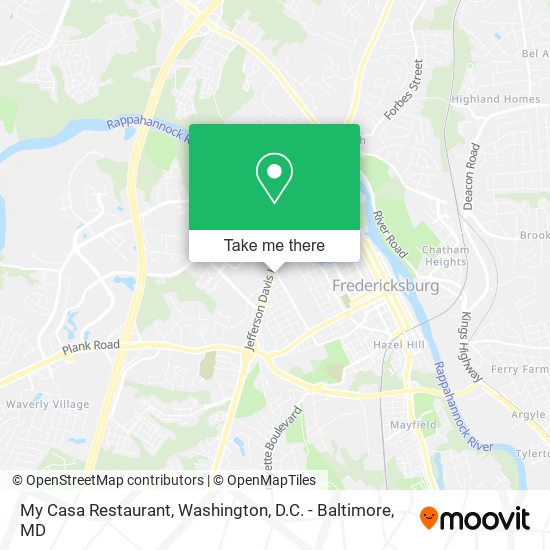 My Casa Restaurant map