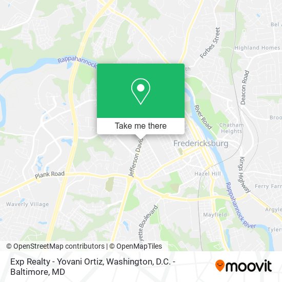 Mapa de Exp Realty - Yovani Ortiz