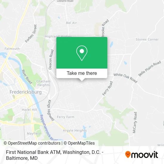 First National Bank ATM map