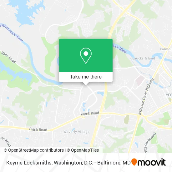 Keyme Locksmiths map