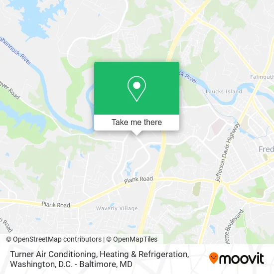 Turner Air Conditioning, Heating & Refrigeration map