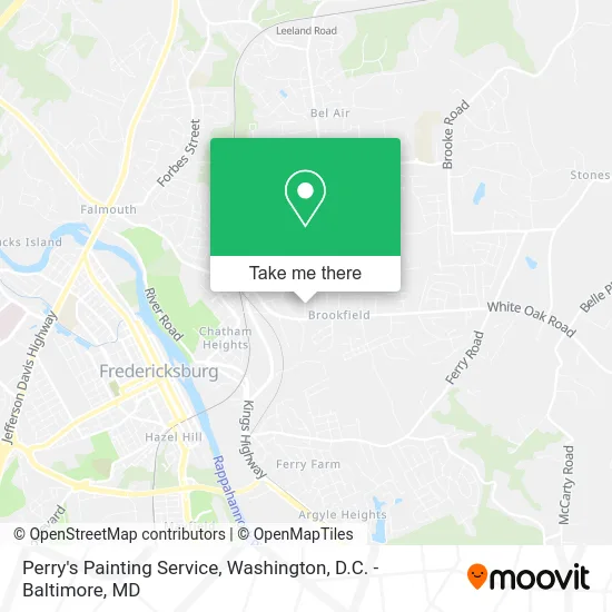 Perry's Painting Service map