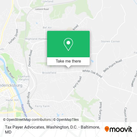 Tax Payer Advocates map