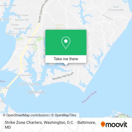 Strike Zone Charters map