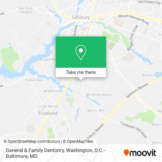 General & Family Dentistry map