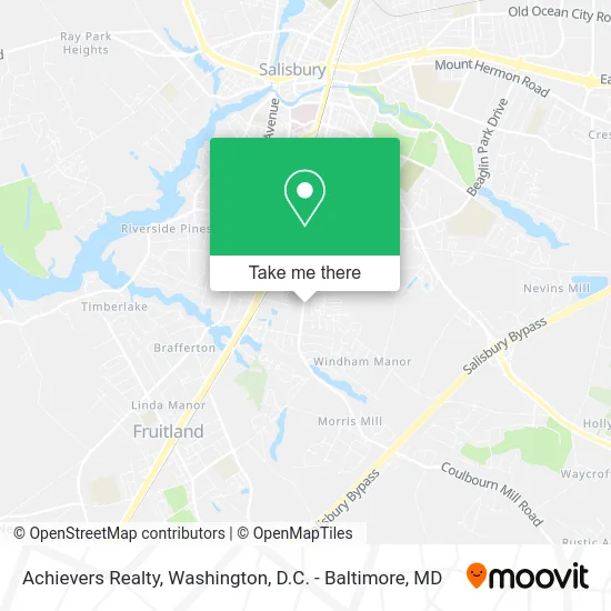 Achievers Realty map