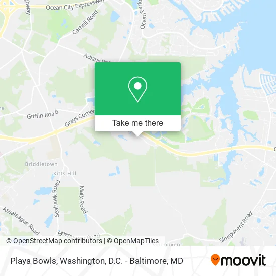 Playa Bowls map