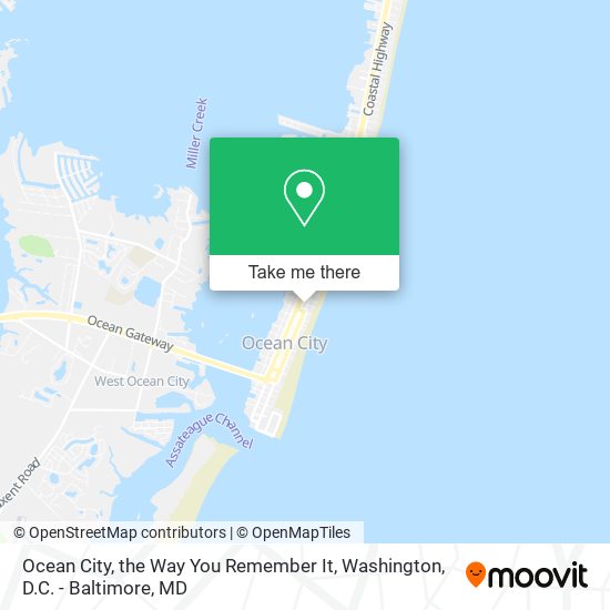 Mapa de Ocean City, the Way You Remember It