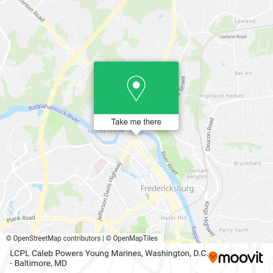 LCPL Caleb Powers Young Marines map