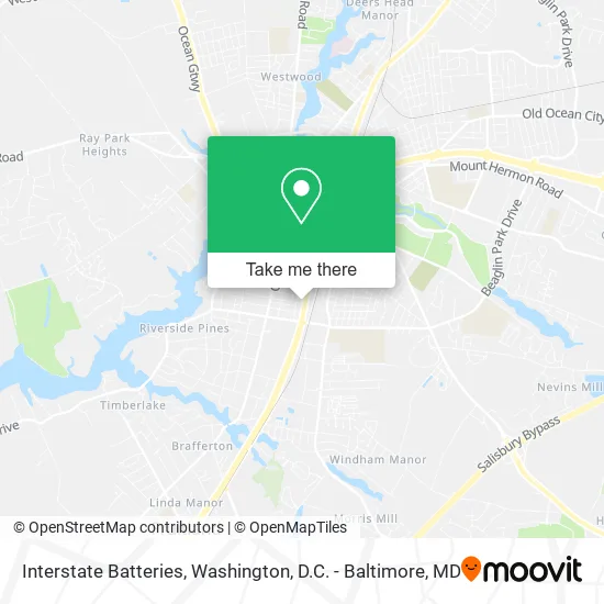 Interstate Batteries map