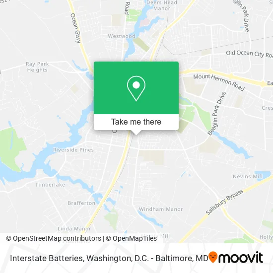 Interstate Batteries map