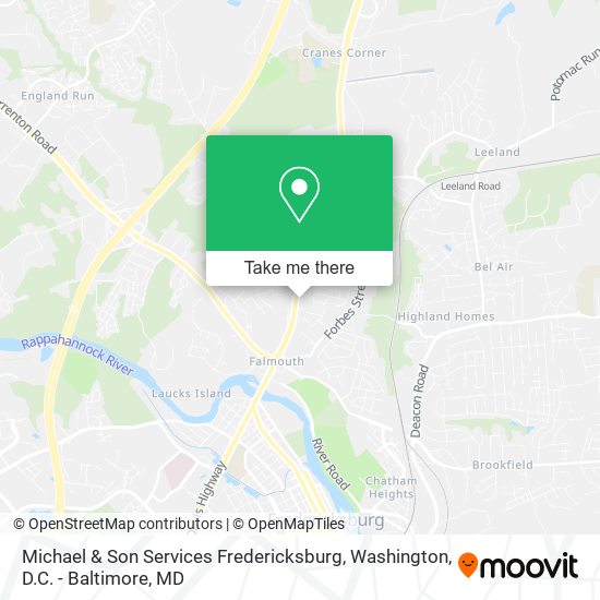 Mapa de Michael & Son Services Fredericksburg