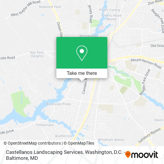 Castellanos Landscaping Services map
