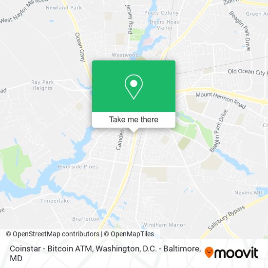 Mapa de Coinstar - Bitcoin ATM