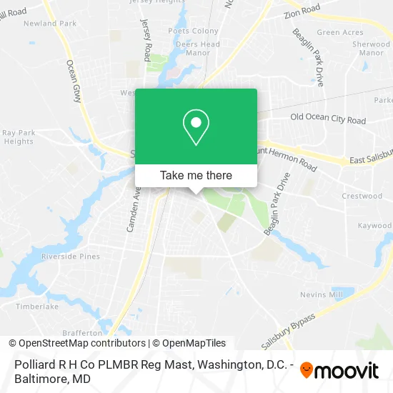 Polliard R H Co PLMBR Reg Mast map