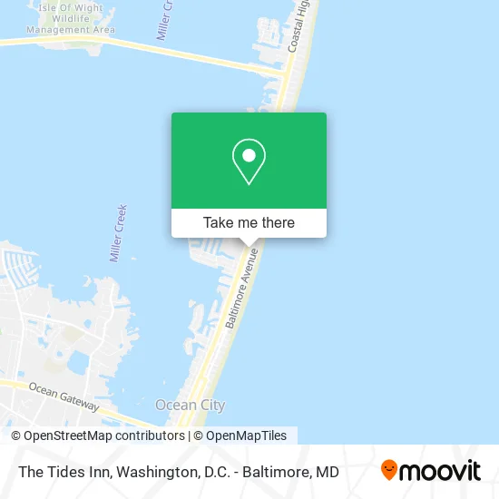 The Tides Inn map